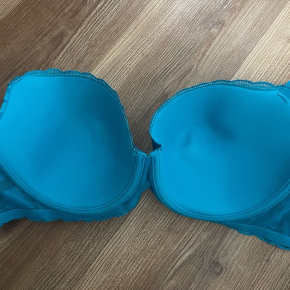 No Boundaries All Over Lace Bra Teal Aqua 40DD sexy lace - Picture 4 of 5